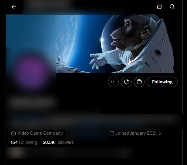 X (Twitter) analytics: a Web3 gaming brand audience I grew from 10K to over 50K followers. Redacted.